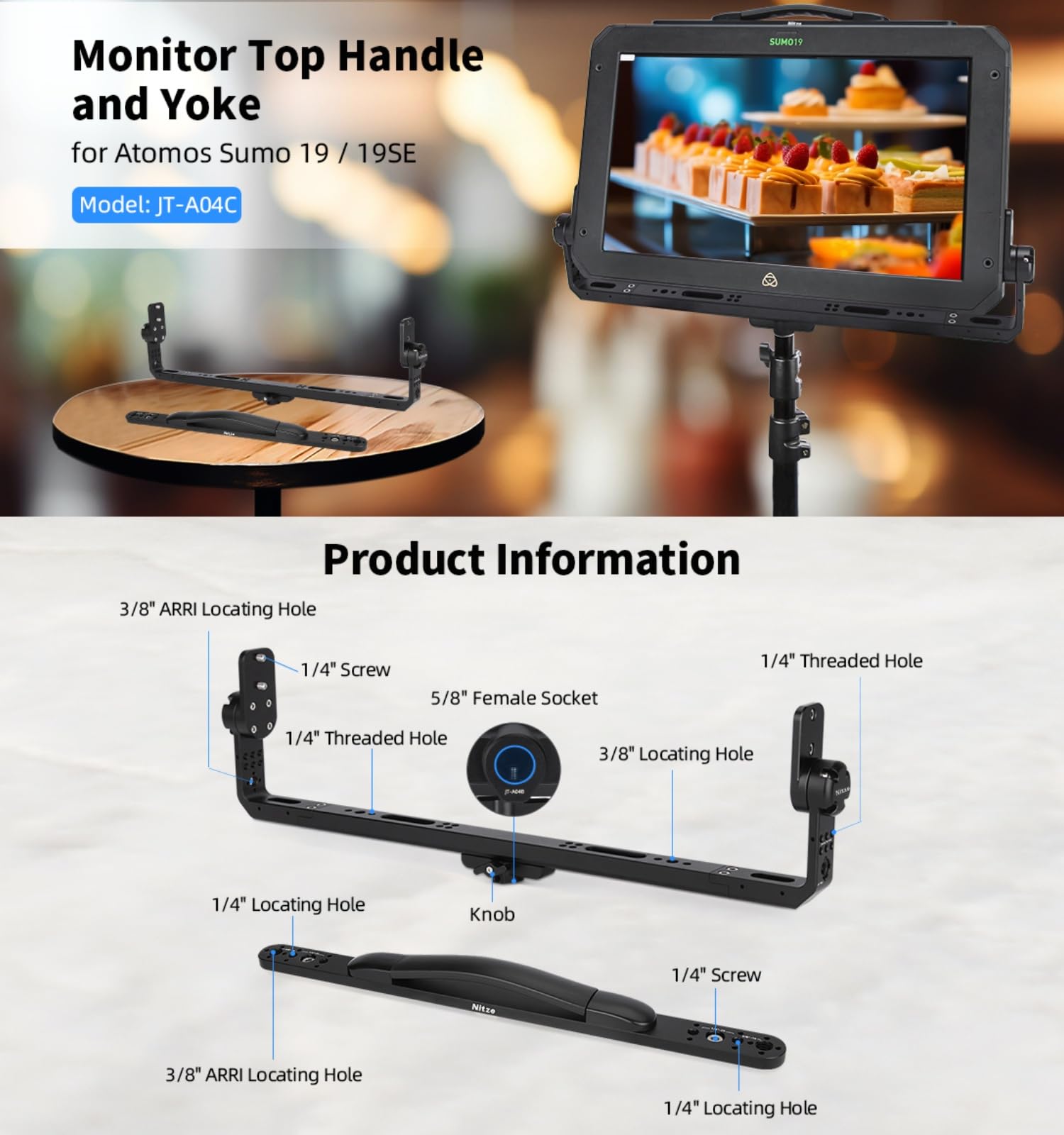 Amazon | ジェネリック 19SE モニター Nitze モニターヨークセット